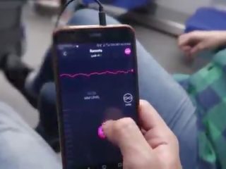 Remote controllo il mio orgasmo in il treno