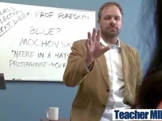 (kimberly kendall) extraordinary Teacher With Big Melon Tits Ride Student In Class mov-17