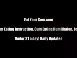 Cum twice in a row and eat it all up CEI