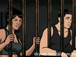 Archer hentai - φυλακή xxx ταινία με lana